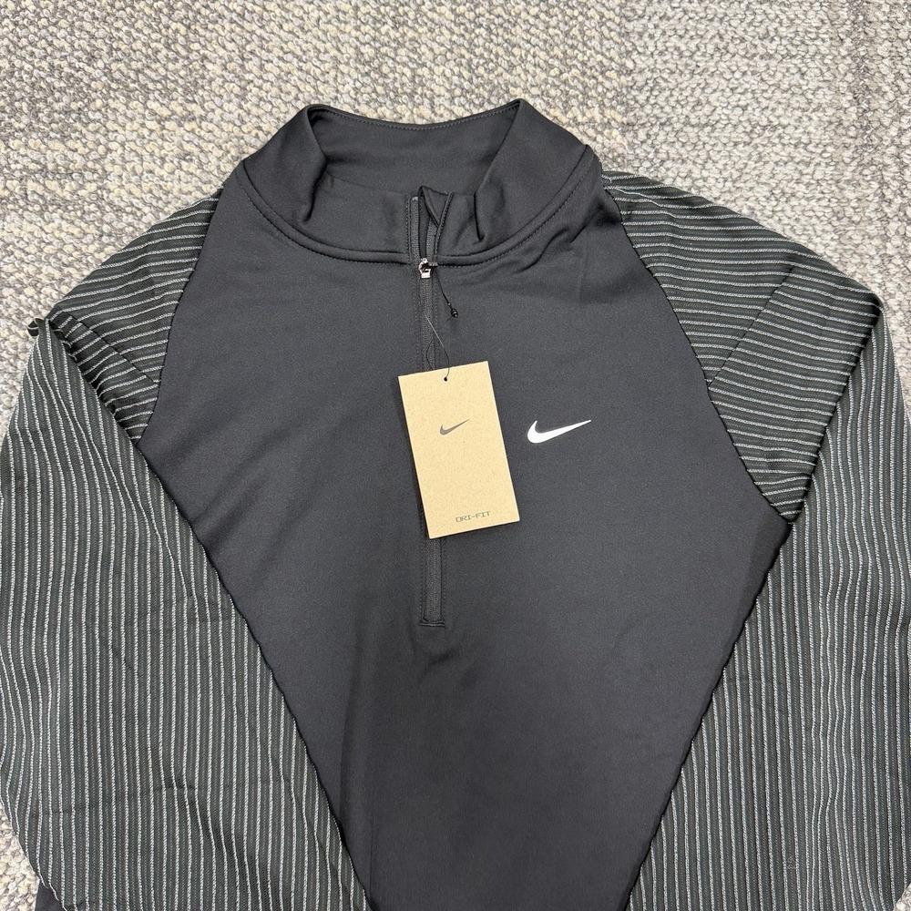 Nike Dri Fit Running Division Half Zip Track Top Training - Black [M] FZ1127-010